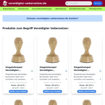 Screenshot vereidigter-uebersetzer.de