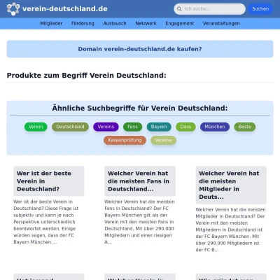 Screenshot verein-deutschland.de