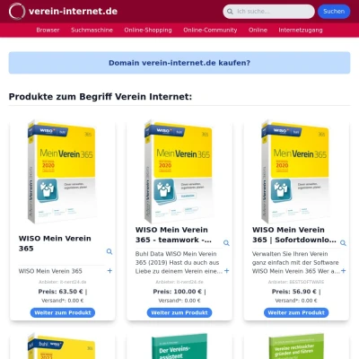 Screenshot verein-internet.de