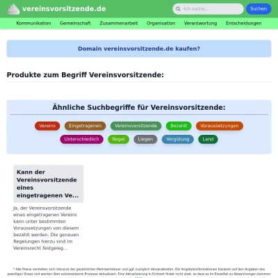 Screenshot vereinsvorsitzende.de