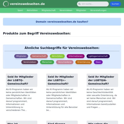 Screenshot vereinswebseiten.de