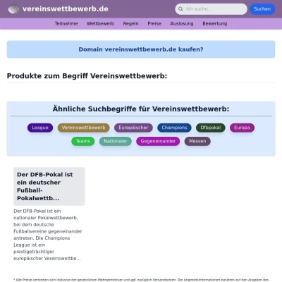 Screenshot vereinswettbewerb.de