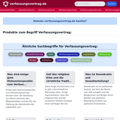 Screenshot verfassungsvertrag.de