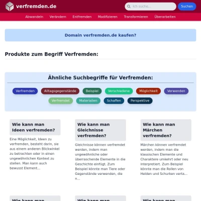 Screenshot verfremden.de