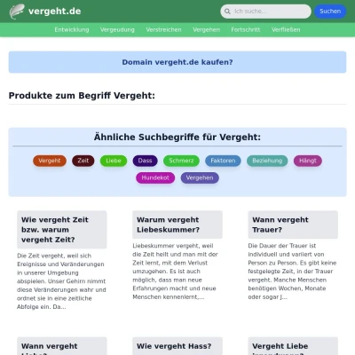 Screenshot vergeht.de