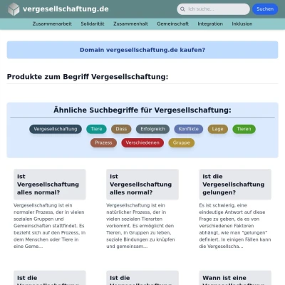 Screenshot vergesellschaftung.de