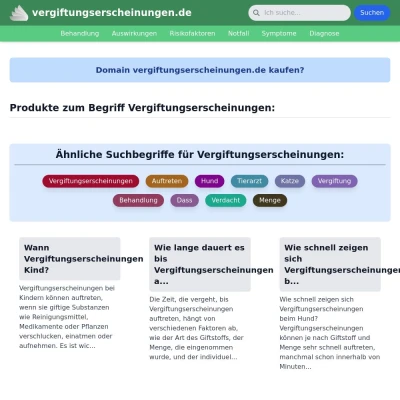 Screenshot vergiftungserscheinungen.de