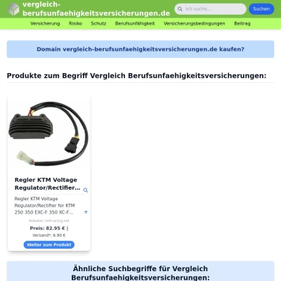 Screenshot vergleich-berufsunfaehigkeitsversicherungen.de