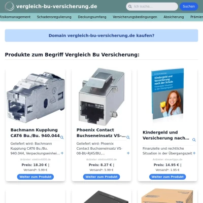 Screenshot vergleich-bu-versicherung.de