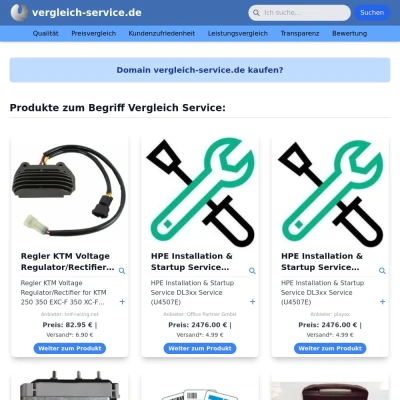 Screenshot vergleich-service.de