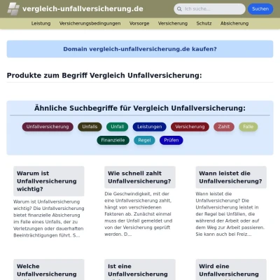 Screenshot vergleich-unfallversicherung.de