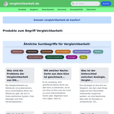 Screenshot vergleichbarkeit.de