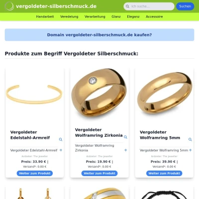 Screenshot vergoldeter-silberschmuck.de