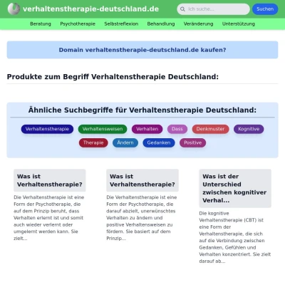 Screenshot verhaltenstherapie-deutschland.de