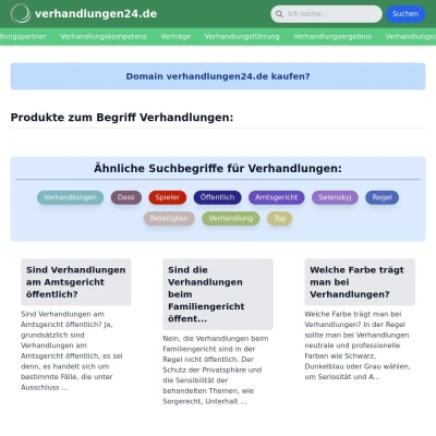 Screenshot verhandlungen24.de