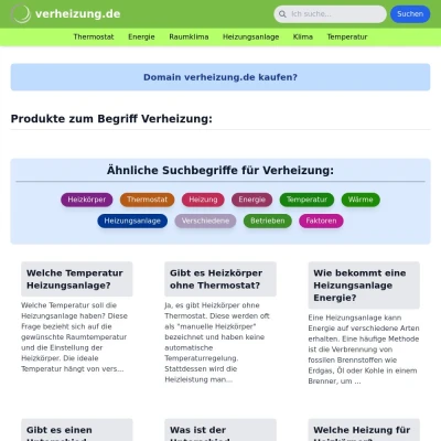 Screenshot verheizung.de