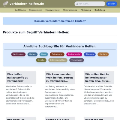 Screenshot verhindern-helfen.de