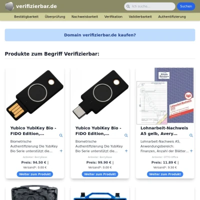 Screenshot verifizierbar.de