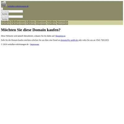 Screenshot verkalkte-rohrleitungen.de