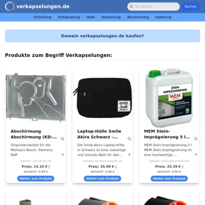 Screenshot verkapselungen.de