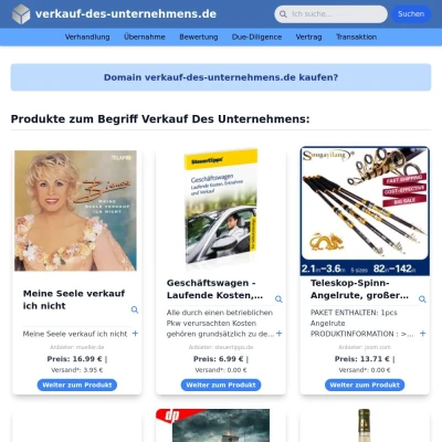 Screenshot verkauf-des-unternehmens.de