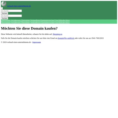 Screenshot verkauf-eines-unternehmens.de