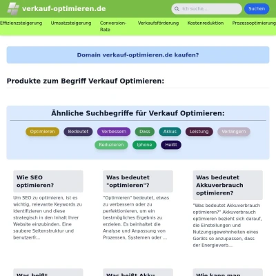 Screenshot verkauf-optimieren.de
