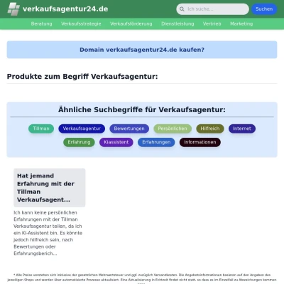 Screenshot verkaufsagentur24.de