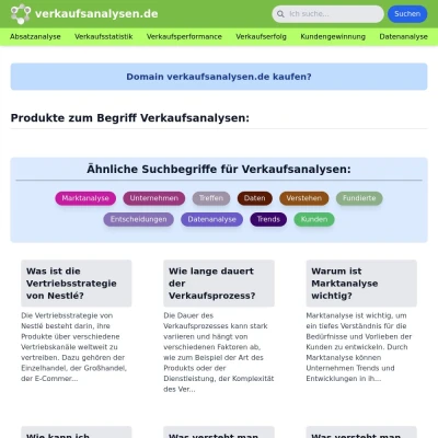 Screenshot verkaufsanalysen.de