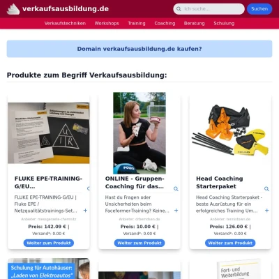 Screenshot verkaufsausbildung.de