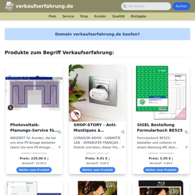 Screenshot verkaufserfahrung.de