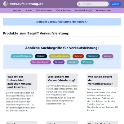 Screenshot verkaufsleistung.de