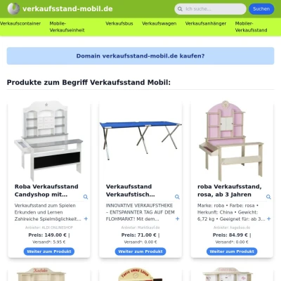 Screenshot verkaufsstand-mobil.de