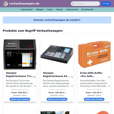Screenshot verkaufswaagen.de