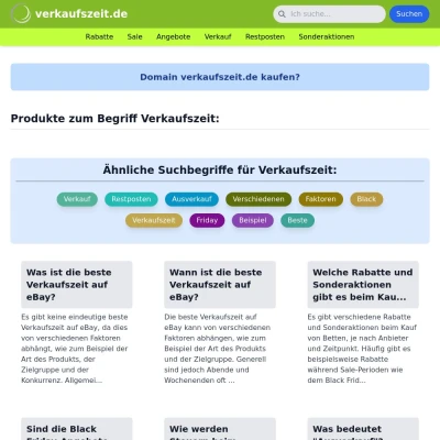 Screenshot verkaufszeit.de