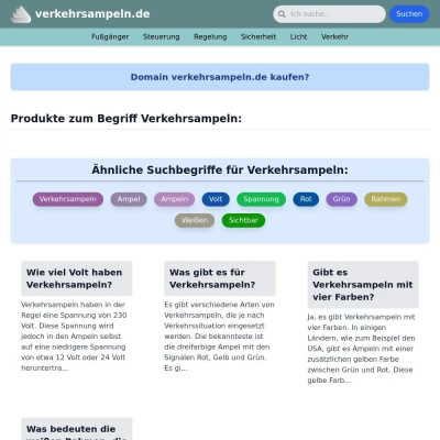 Screenshot verkehrsampeln.de