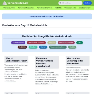 Screenshot verkehrsklub.de