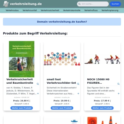 Screenshot verkehrsleitung.de