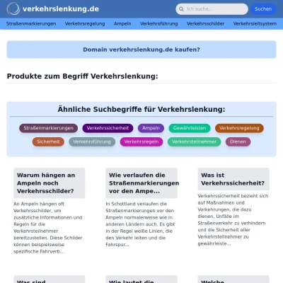 Screenshot verkehrslenkung.de