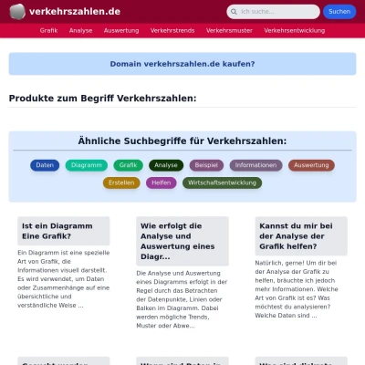 Screenshot verkehrszahlen.de