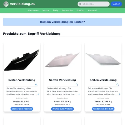 Screenshot verkleidung.eu