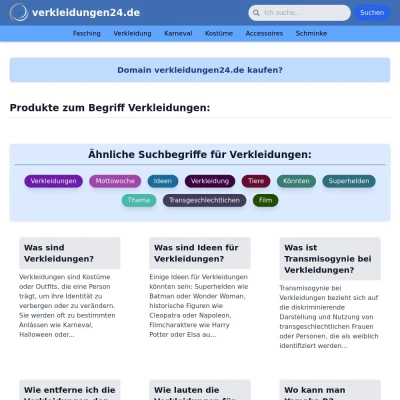 Screenshot verkleidungen24.de