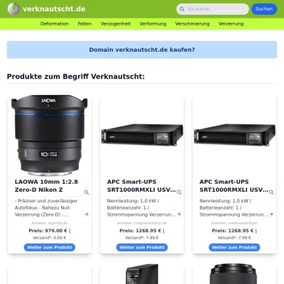 Screenshot verknautscht.de