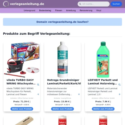 Screenshot verlegeanleitung.de