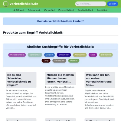 Screenshot verletzlichkeit.de