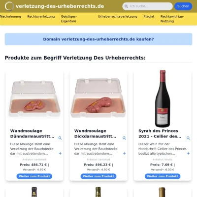 Screenshot verletzung-des-urheberrechts.de