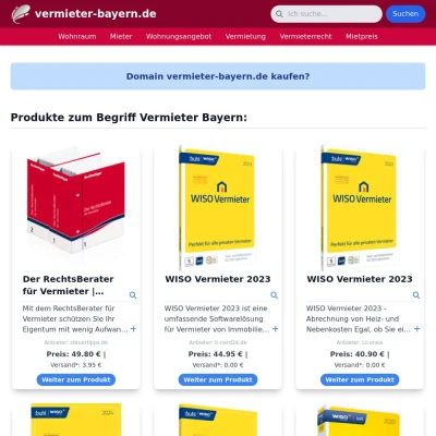 Screenshot vermieter-bayern.de