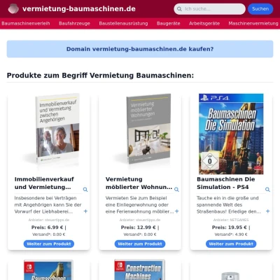 Screenshot vermietung-baumaschinen.de