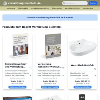 Screenshot vermietung-bielefeld.de