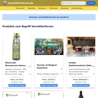 Screenshot vermittlerforum.de